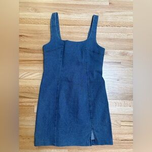 NWT stretchy denim mini dress size small by Mable